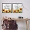 Stupell Industries Enjoy Motivational Sunflowers 2pc Framed Giclee Set By Kim Allen